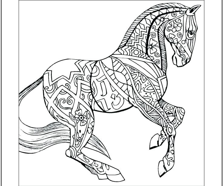 Horse Coloring Pages For Teens
 Horse Color Pages Hard Horses Coloring Pages Animal For