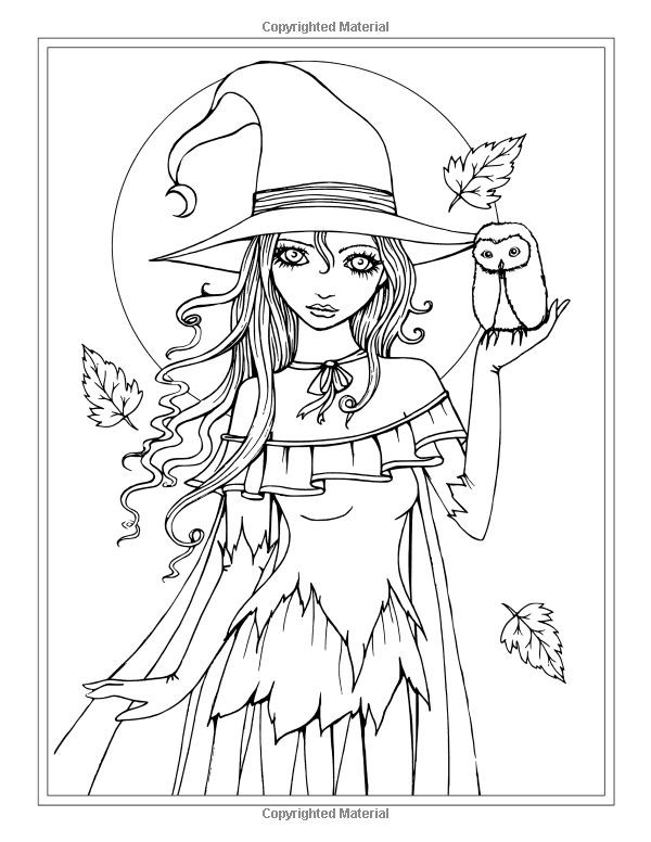 Hot Whichs Coloring Pages For Teens
 414 best Halloween Coloring images on Pinterest