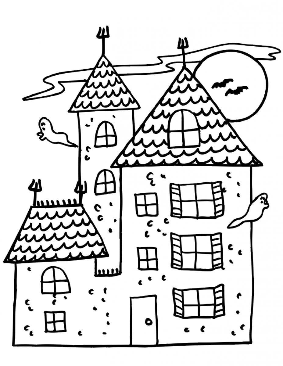 House Coloring Book
 Free Printable Haunted House Coloring Pages For Kids