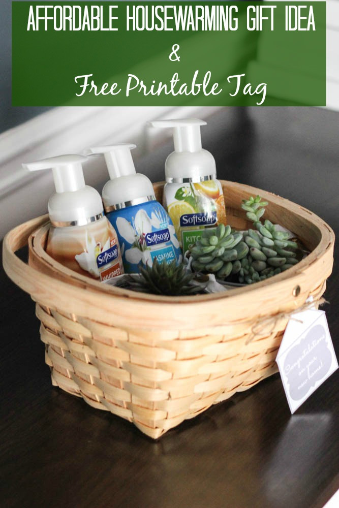 Housewarming Gift Baskets Ideas
 Affordable Housewarming Gift Idea Free Printable Tag