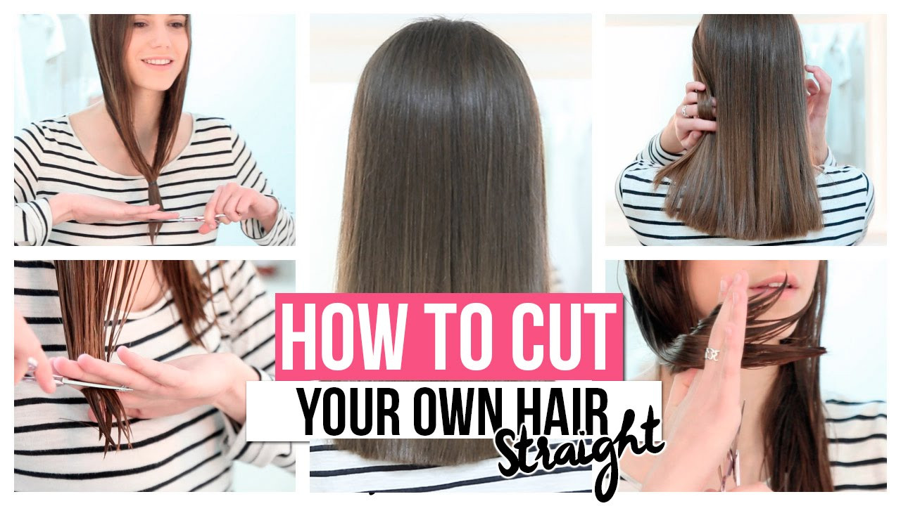 How To Cut Your Own Hair Into An Inverted Bob
 HOW TO CUT YOUR OWN HAIR STRAIGHT