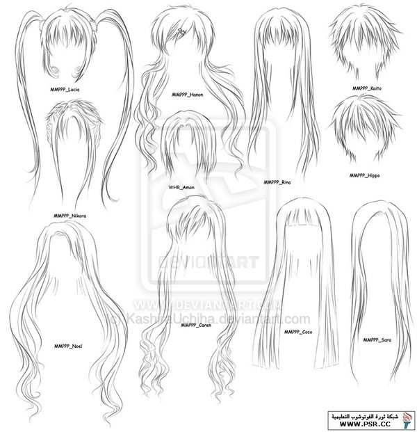 How To Draw Anime Hairstyles
 How to draw anime girl hairstyles by KashiraUchiha on