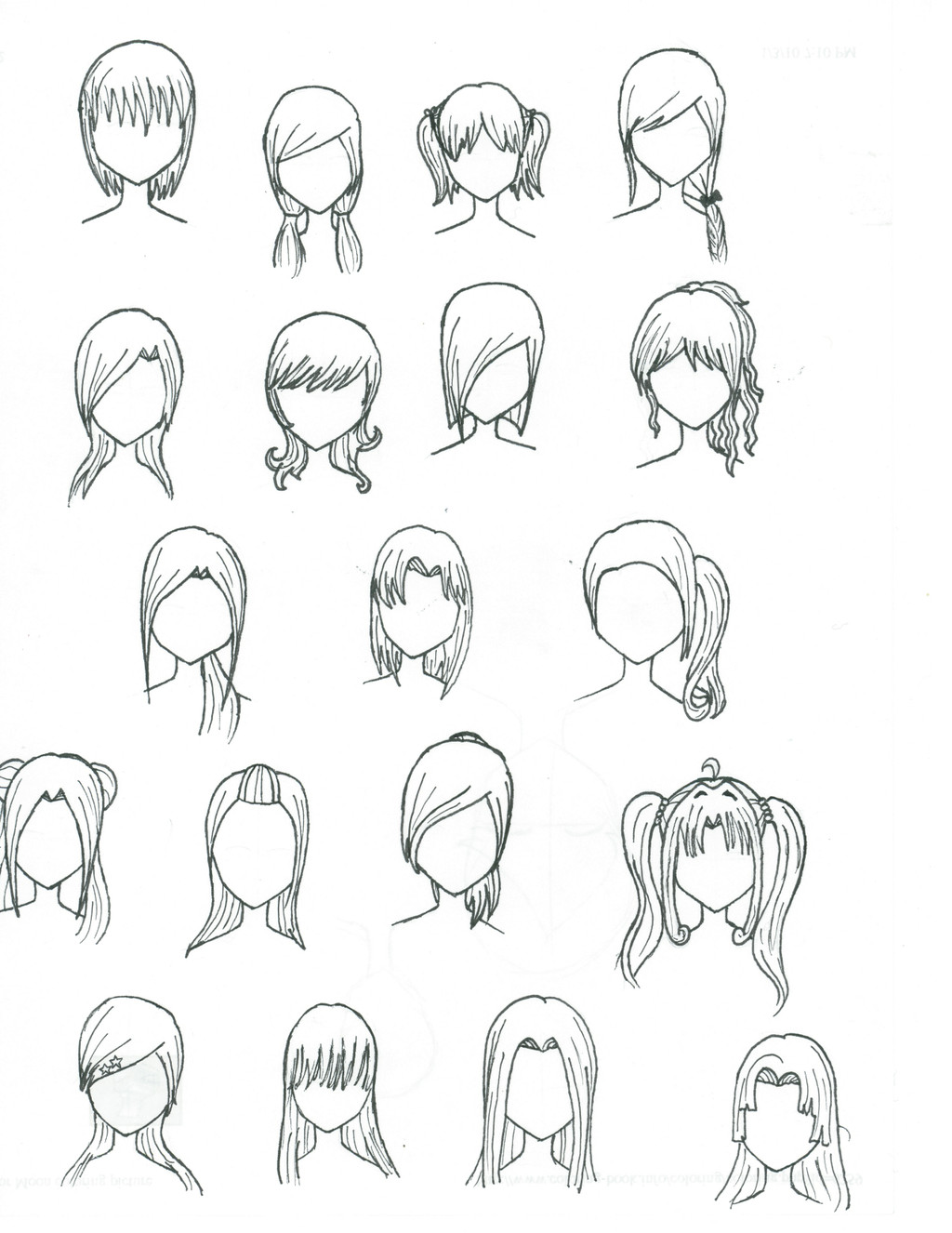 How To Draw Anime Hairstyles
 Cool Female Anime Hairstyles