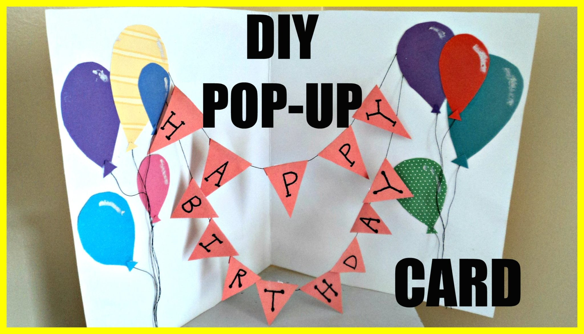 How To Make A Pop Up Birthday Card
 DIY How To Make A Popup Birthday Card Ejournalz