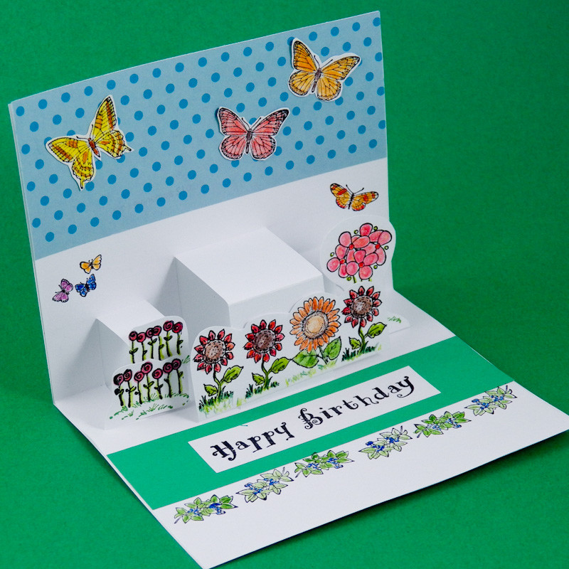 How To Make A Pop Up Birthday Card
 Step Pop Up Cards Greeting Card Ideas Aunt Annie s Crafts