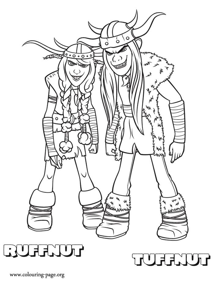 How To Train Your Dragon Coloring Pages
 How to Train Your Dragon Ruffnut and Tuffnut coloring page
