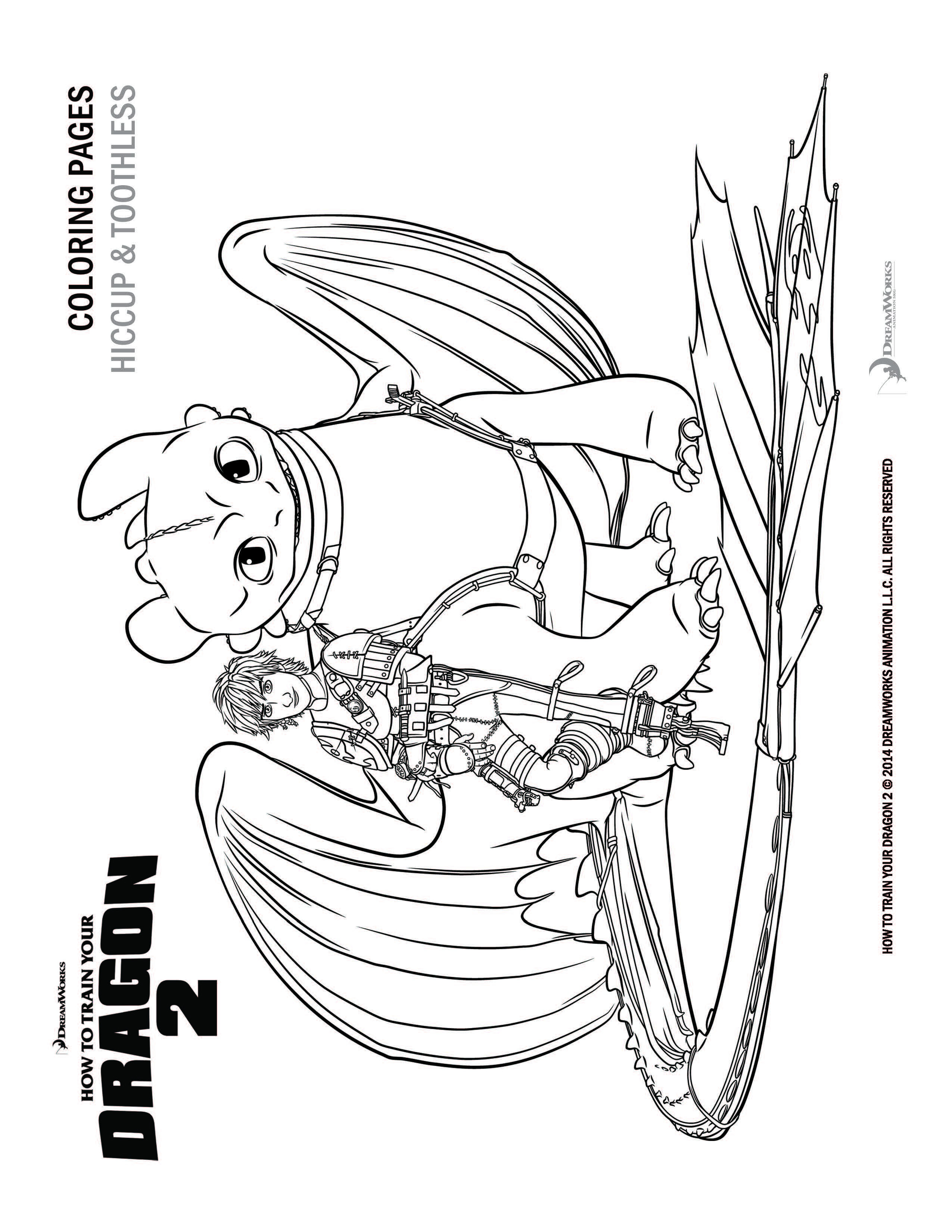 How To Train Your Dragon Coloring Pages
 How to Train Your Dragon 2 coloring pages and activity sheets
