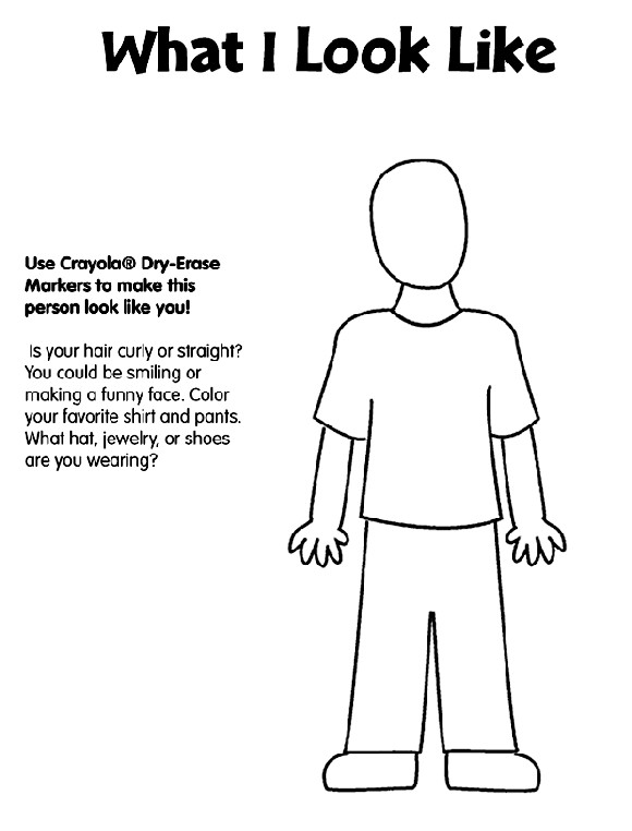 Human Body Coloring Sheets For Kids
 Human Body Parts Coloring Pages For Kids