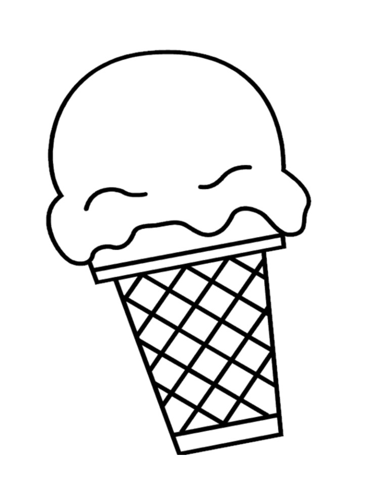 Ice Cream Cones Coloring Pages
 Free Printable Ice Cream Coloring Pages For Kids