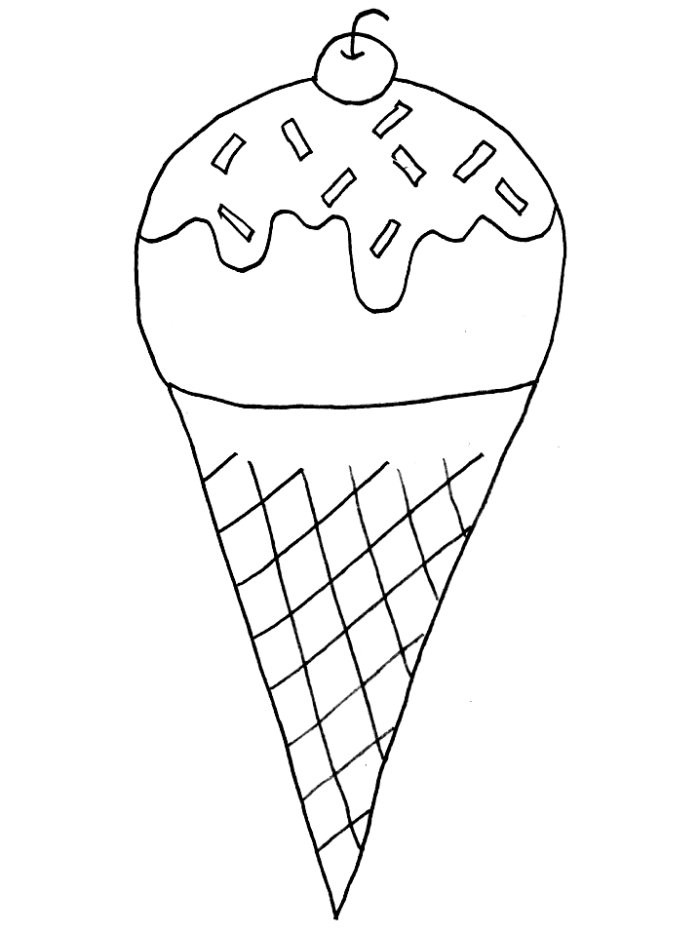 Ice Cream Cones Coloring Pages
 Free Printable Ice Cream Coloring Pages For Kids