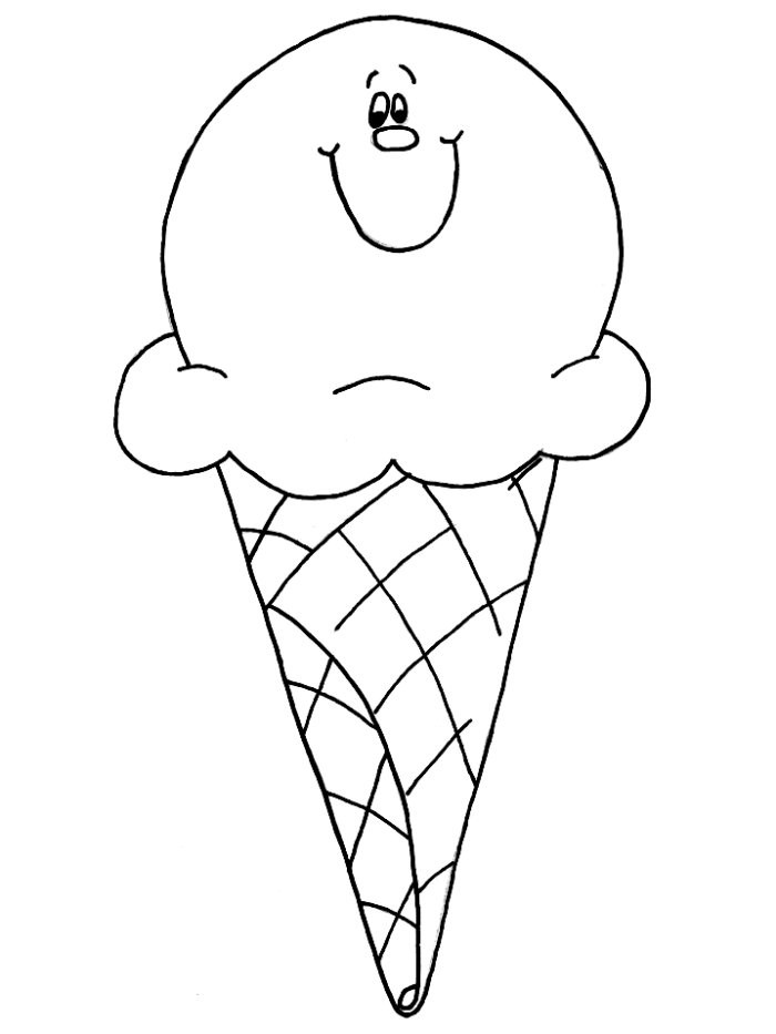 Ice Cream Cones Coloring Pages
 Free Printable Ice Cream Coloring Pages For Kids