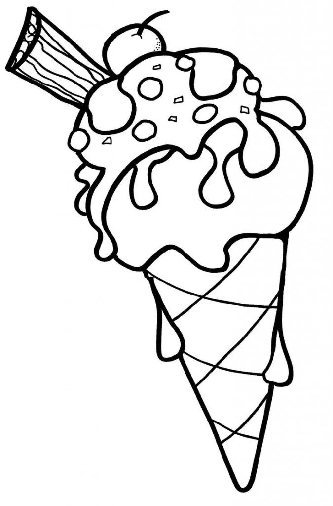 Ice Cream Cones Coloring Pages
 Free Printable Ice Cream Coloring Pages For Kids