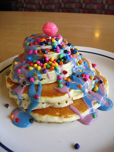 Ihop Birthday Cake Pancakes
 who cakes Dr Seuss inspired pancakes from IHOP
