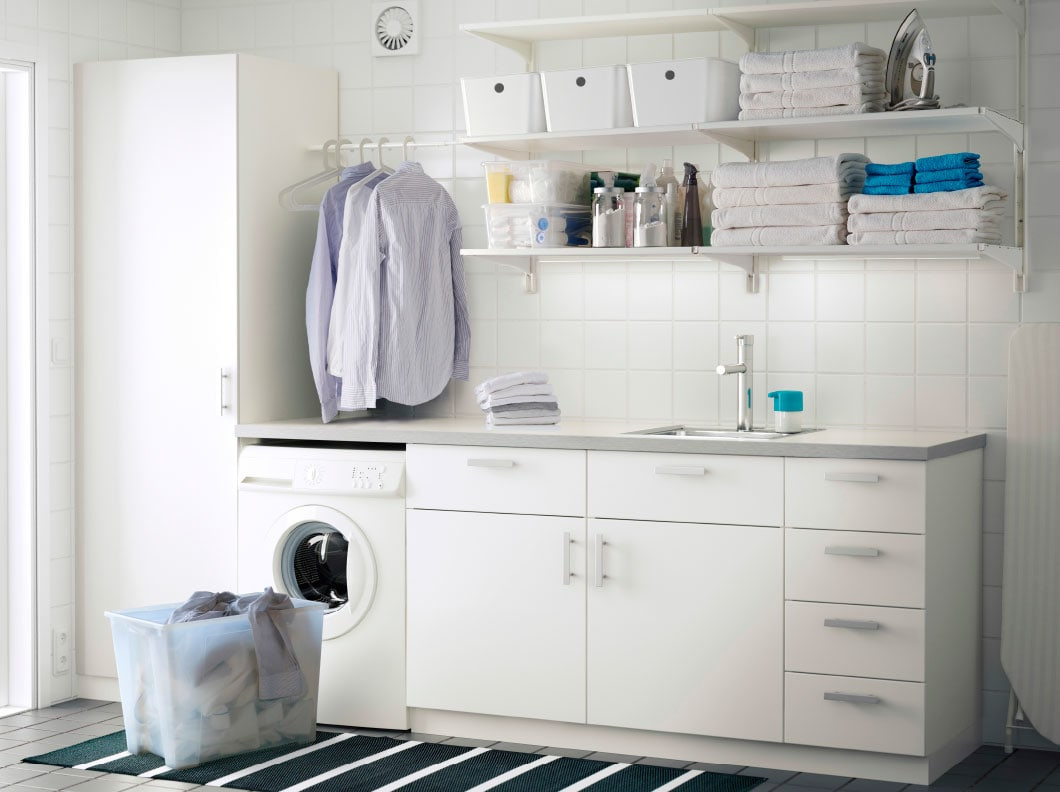 Best ideas about Ikea Laundry Cabinet
. Save or Pin Buanderie avec rangement Now.