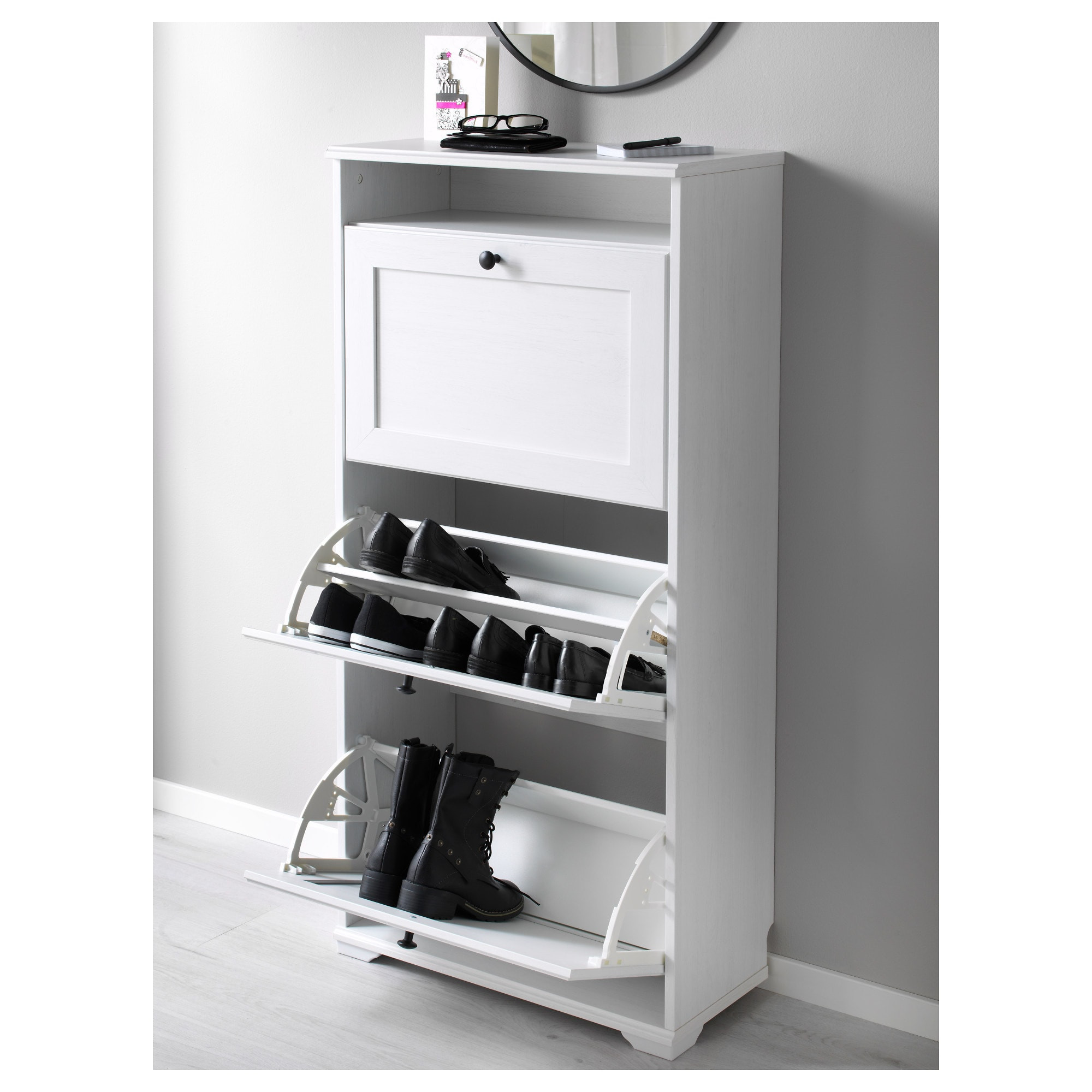 Best ideas about Ikea Shoe Cabinet
. Save or Pin BRUSALI Shoe cabinet with 3 partments White 61 x 130 cm Now.