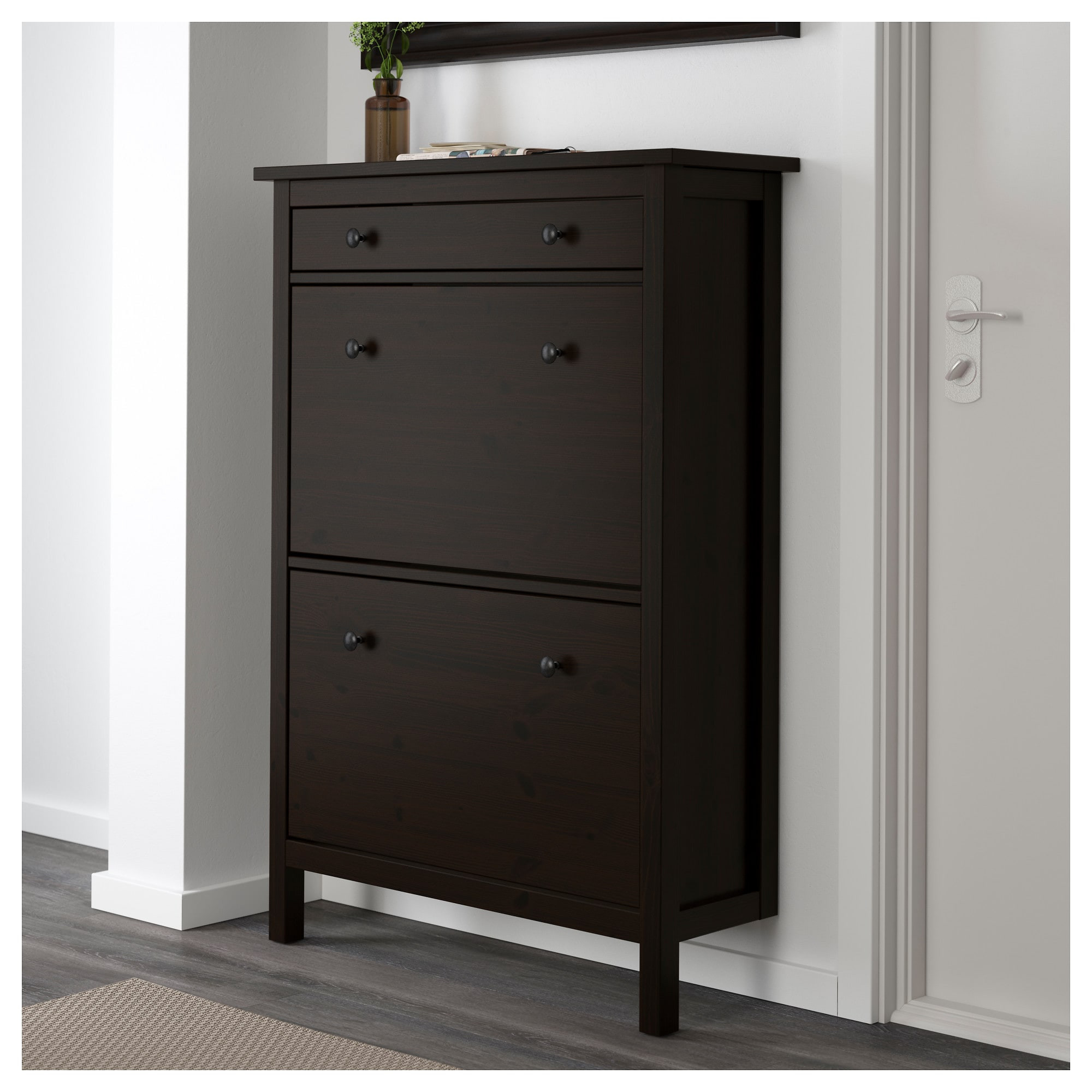 Best ideas about Ikea Shoe Cabinet
. Save or Pin HEMNES Shoe cabinet with 2 partments Black brown 89 x Now.