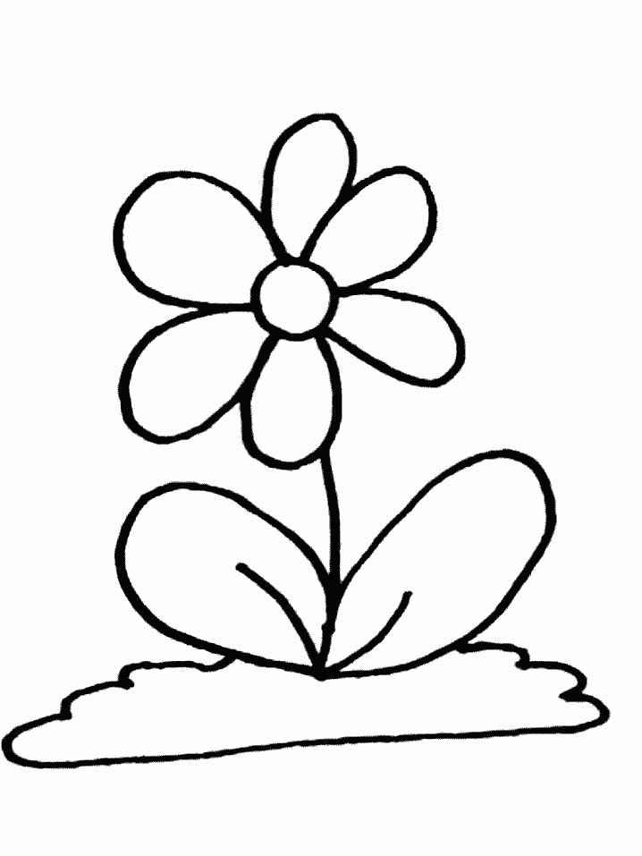Images Of Coloring Pages
 Flower Cartoon AZ Coloring Pages