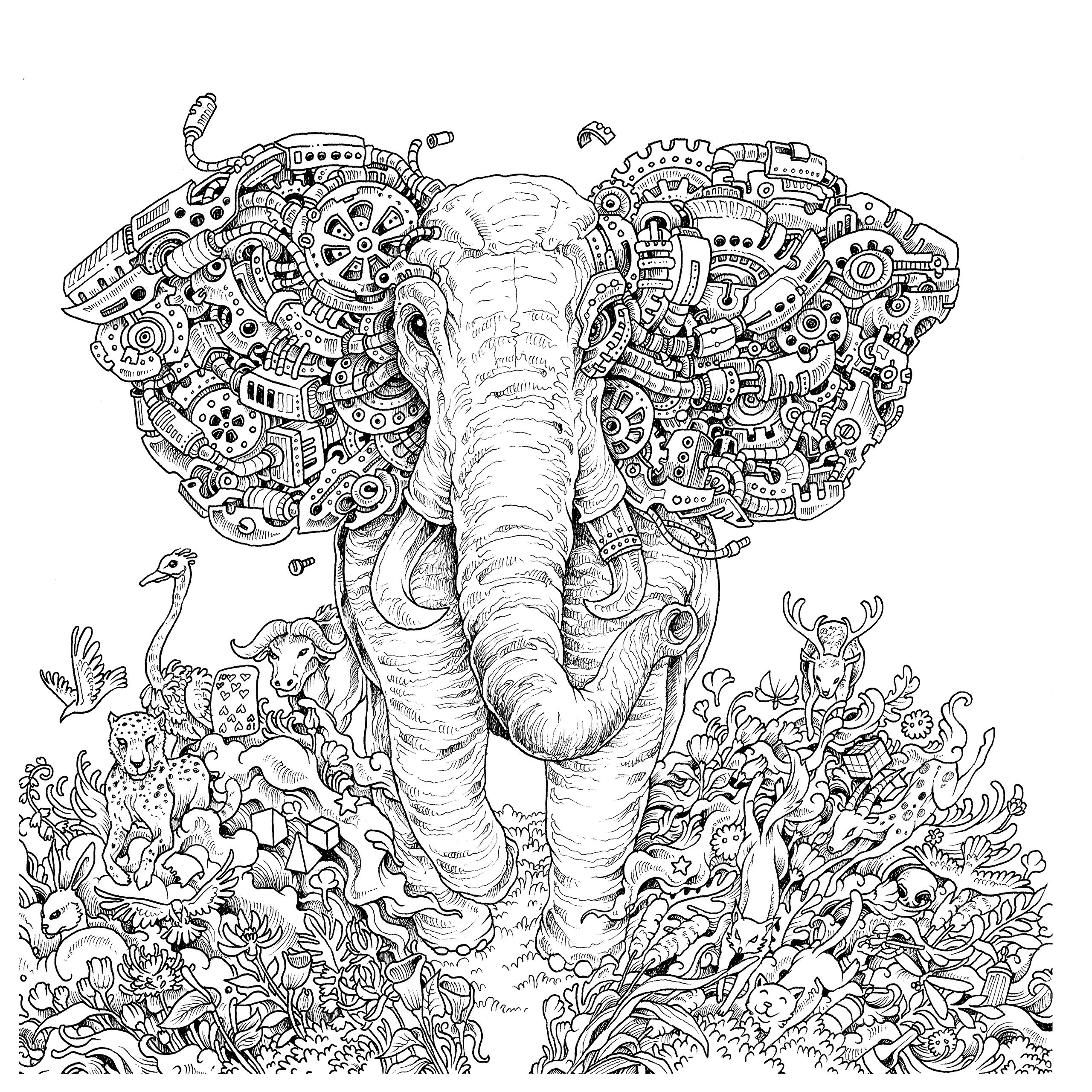 Imagimorphia Coloring Book
 Adult Coloring Page Coloring Home