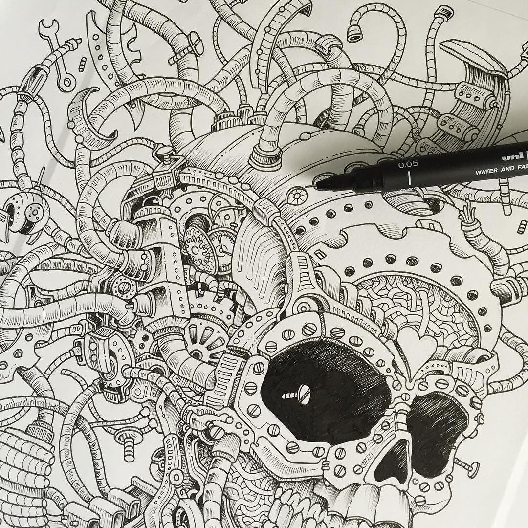 Imagimorphia Coloring Book
 A page from my next coloring book Imagimorphia Dropping