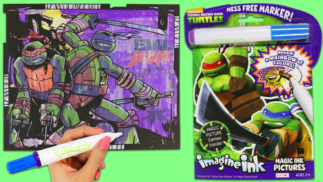 Imagine Ink Coloring Books
 Ninja Turtles Imagine Ink Magic Marker Coloring Book