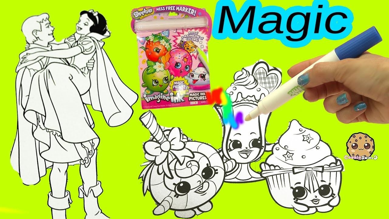 Imagine Ink Coloring Books
 Shopkins Imagine Ink Rainbow Color Pen Disney Princess