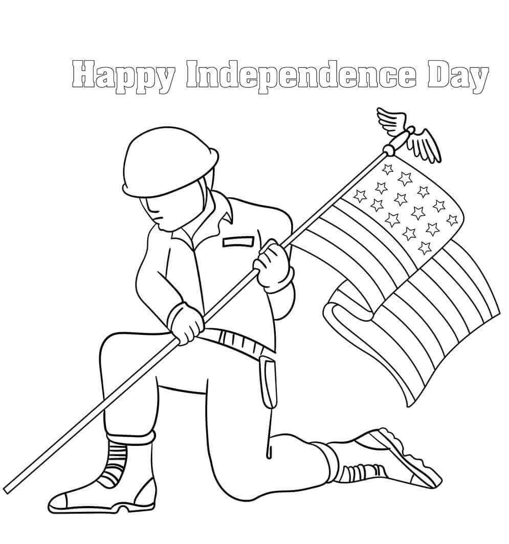 Independence Day Coloring Pages Printable
 Free Printable 4th July Coloring Pages