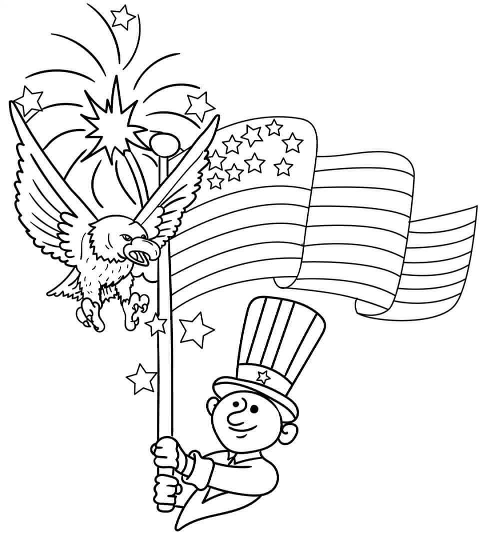 Independence Day Coloring Pages Printable
 Coloring Pages 4th July Printable Printable
