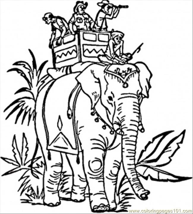 India Coloring Pages
 Indian Elephant Coloring Page Free India Coloring Pages