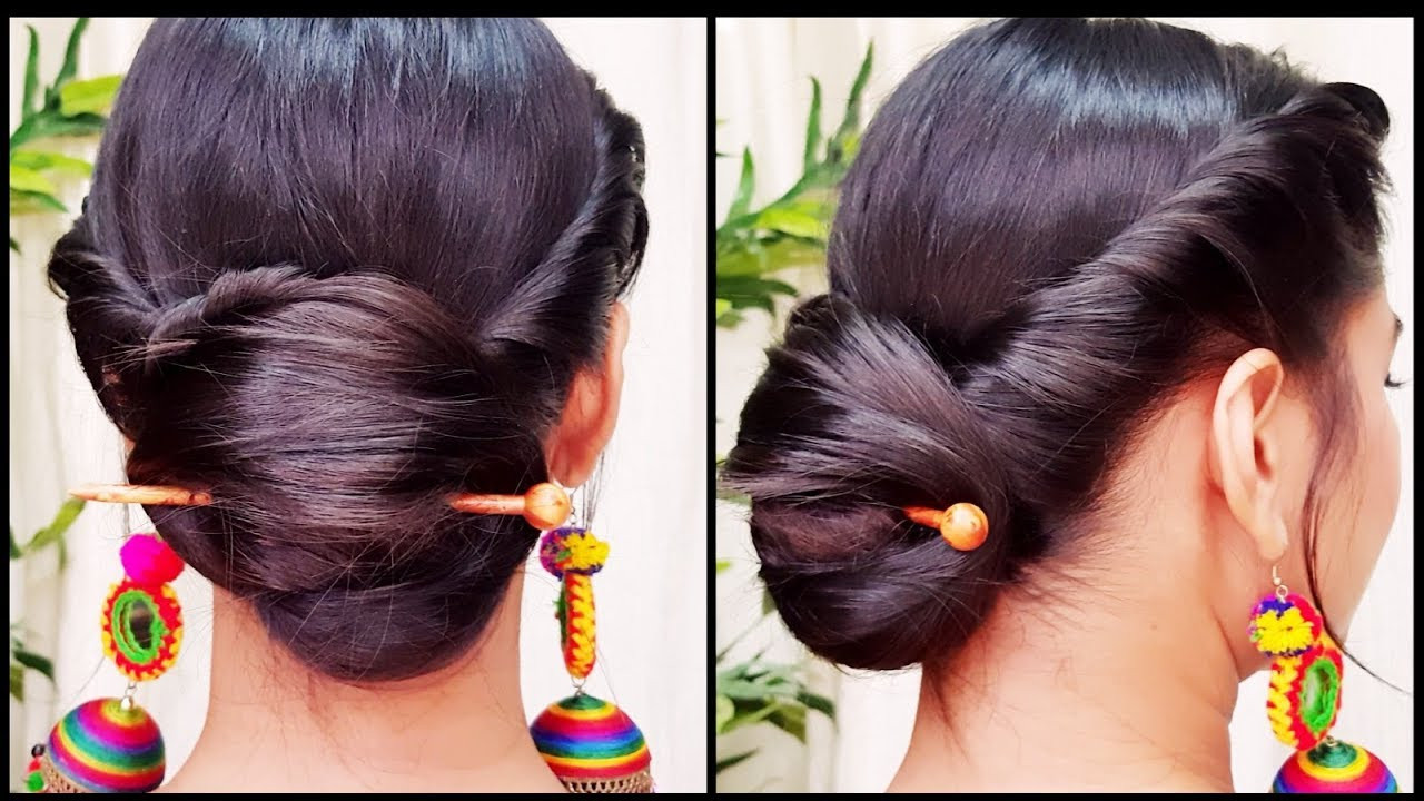 Indian Bun Hairstyles For Long Hair
 indian bun hairstyles for long hair