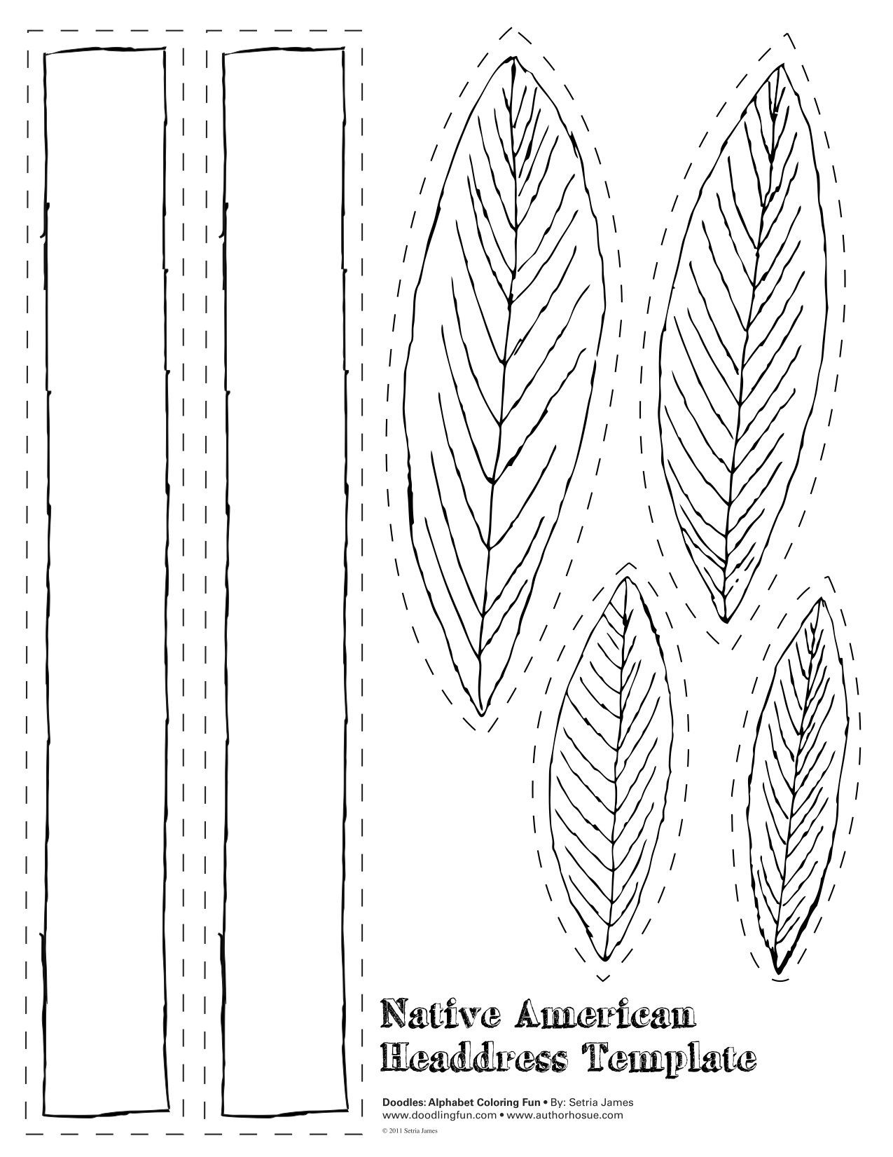 Indian Crown Preschool Coloring Sheets
 printable indian head band template Google Search