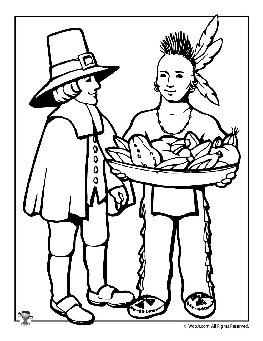 Indian Crown Preschool Coloring Sheets
 Pilgrim Preschool Coloring Worksheet Pilgrim Best Free