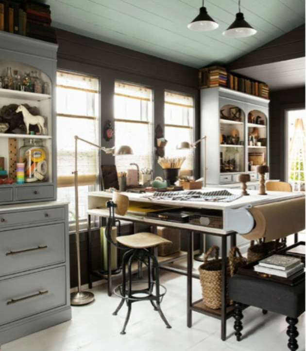 Best ideas about Industrial Home Office
. Save or Pin 17 Phenomenal Industrial Home fice Design Ideas Now.