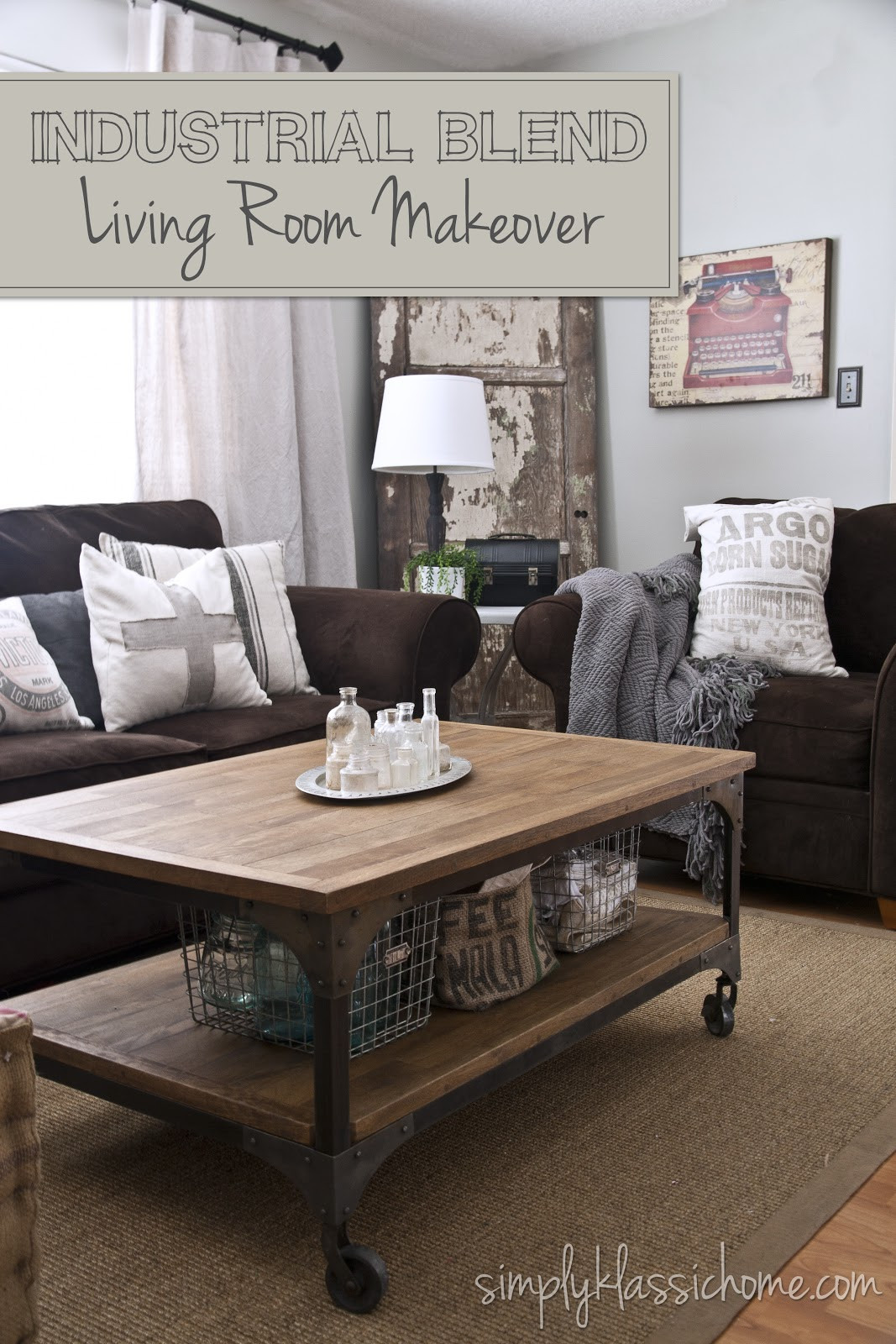 Best ideas about Industrial Living Room
. Save or Pin Industrial Blend Living Room Makeover Reveal Yellow Now.