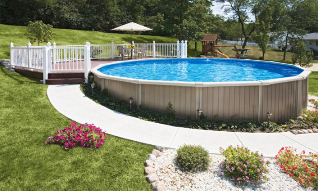 Best ideas about Inground Pool Installation
. Save or Pin How Much Does a Semi Inground Pool Cost Now.