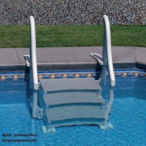 Best ideas about Inground Pool Ladder
. Save or Pin Inground Swimming Pool Ladder In Ground Stair Case Steps Now.