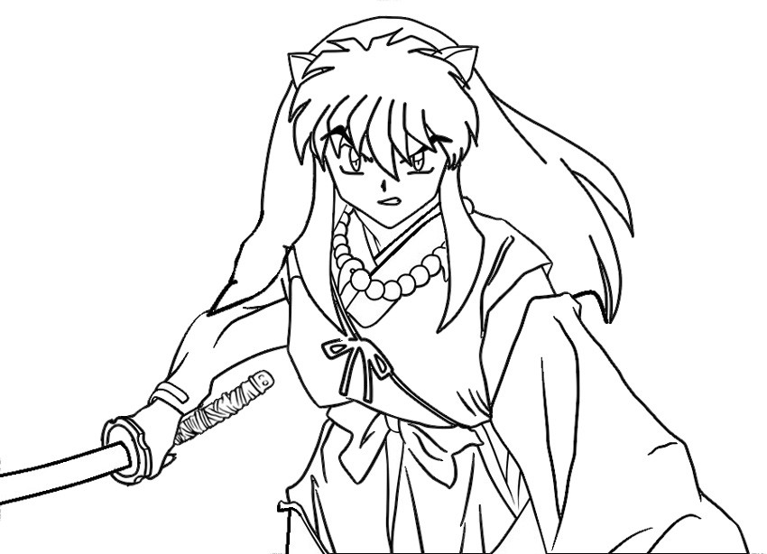 Inuyasha Printable Coloring Pages
 Free Printable Inuyasha Coloring Pages For Kids