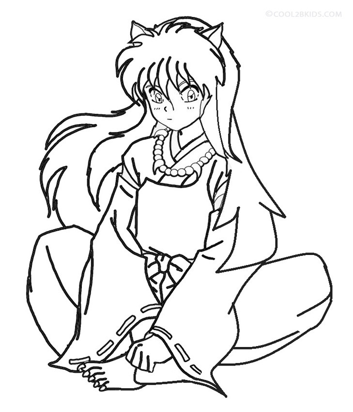 Inuyasha Printable Coloring Pages
 Printable Inuyasha Coloring Pages For Kids