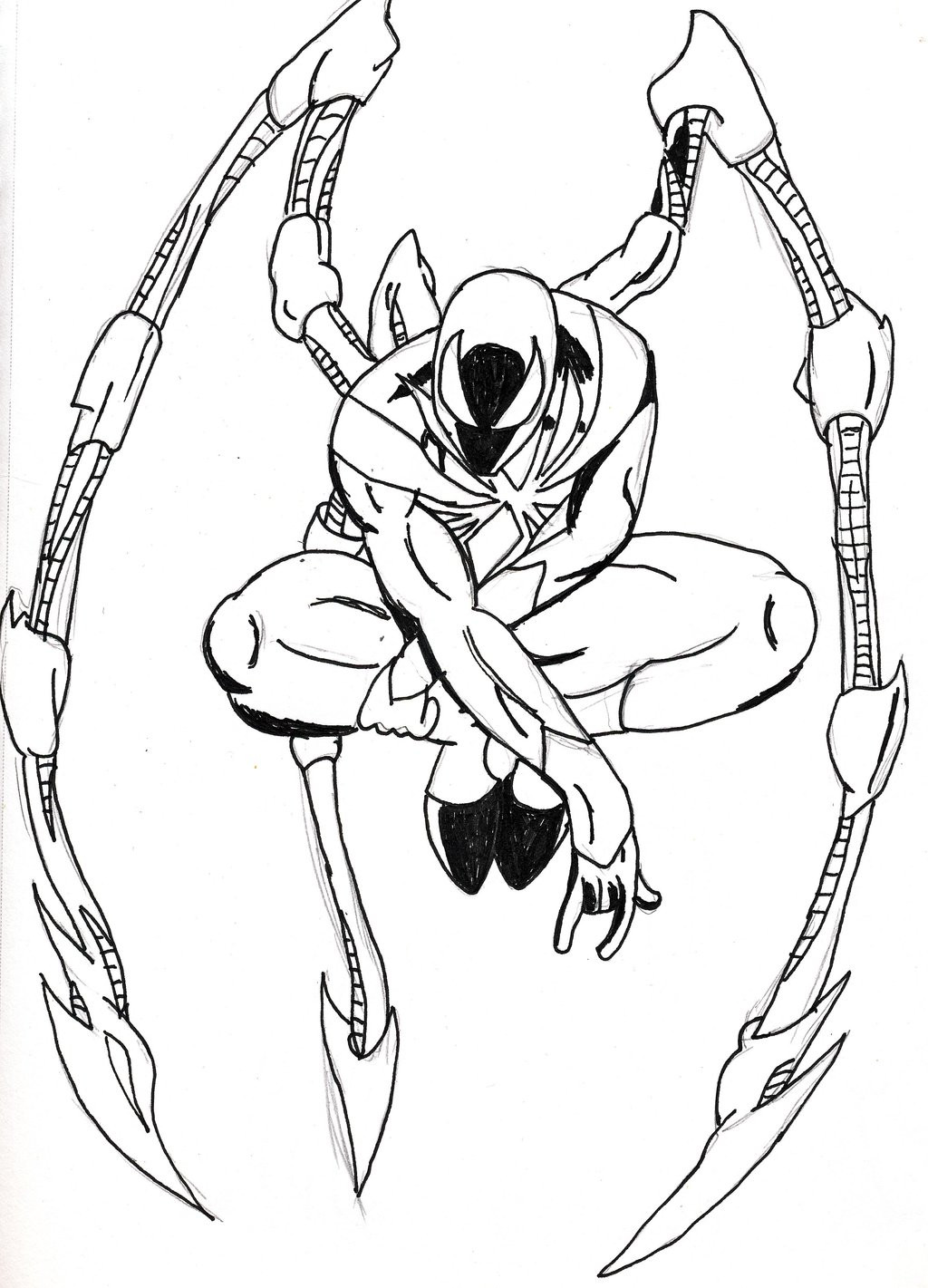 Iron Spider Coloring Pages
 Iron Spider Free Coloring Pages