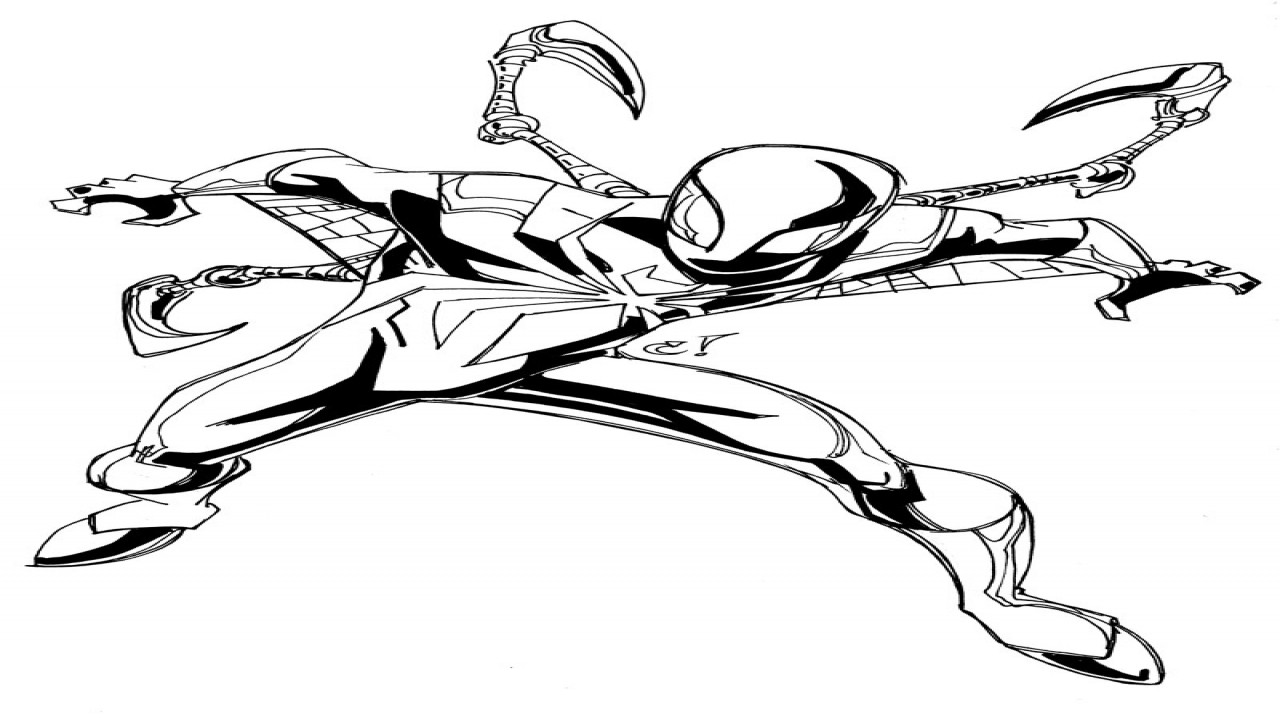 Iron Spider Coloring Pages
 Iron Spider Coloring Pages Man grig3