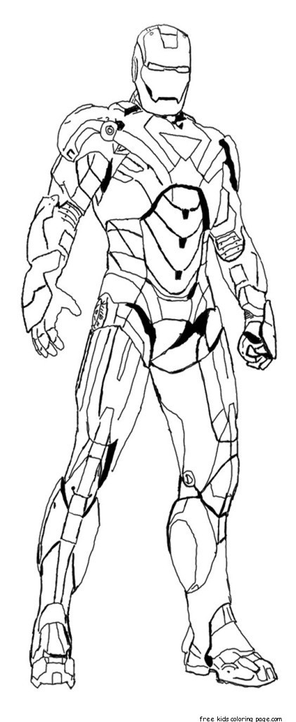 Ironman Coloring Pages
 iron man colouring pictures to print for kidsFree