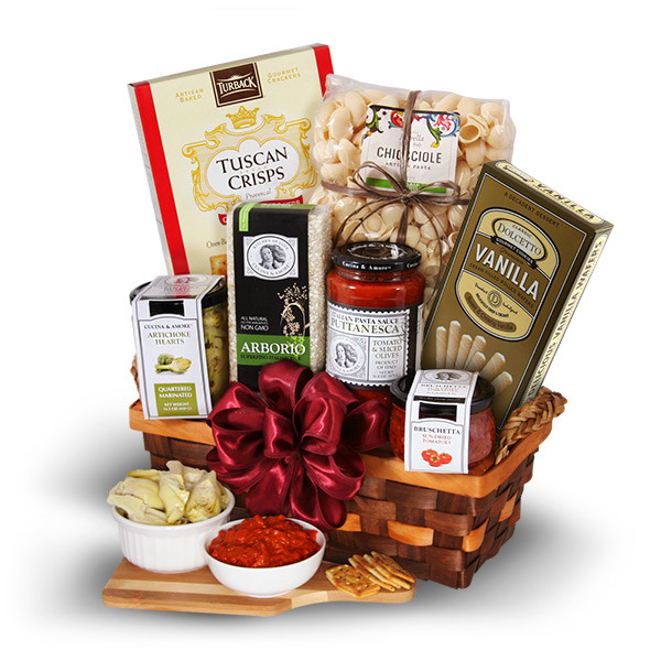 Italian Gift Basket Ideas
 Table in Tuscany Italian Gift Basket by GourmetGiftBaskets