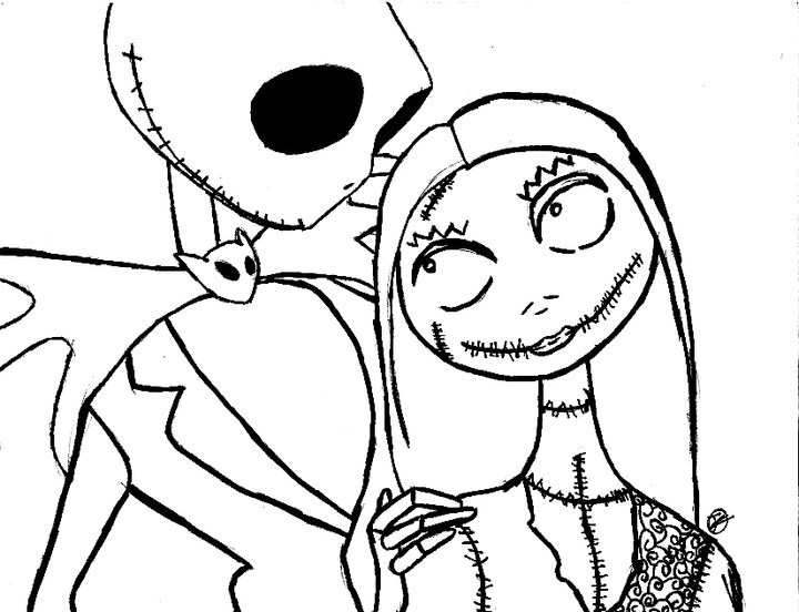 Jack And Sally Coloring Pages
 Jack and Sally by WrathxElciy on DeviantArt