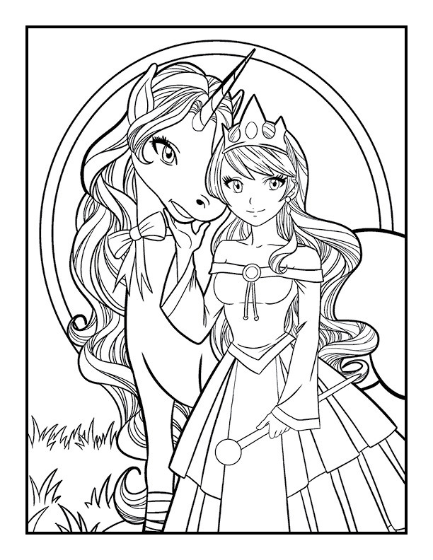 Jade Summer Coloring Pages
 Unicorn Coloring Book