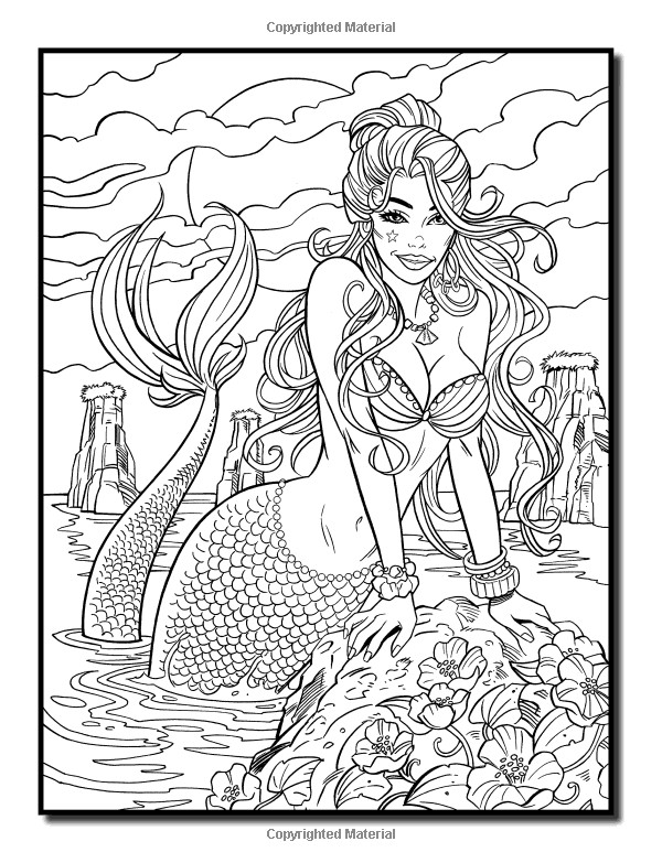 Jade Summer Coloring Pages
 Amazon Mermaids An Adult Coloring Book with Mythical