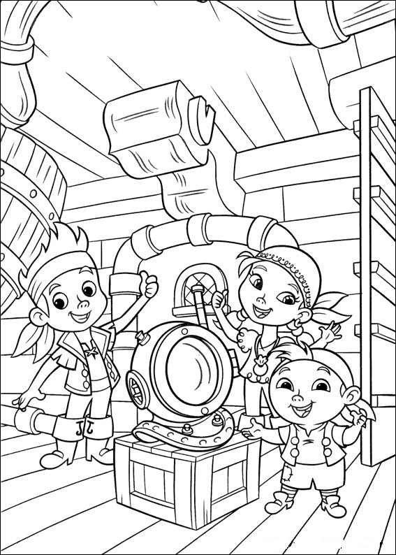 Jake And The Neverland Pirates Coloring Pages
 Fun Coloring Pages Jake And The NeverLand Pirates