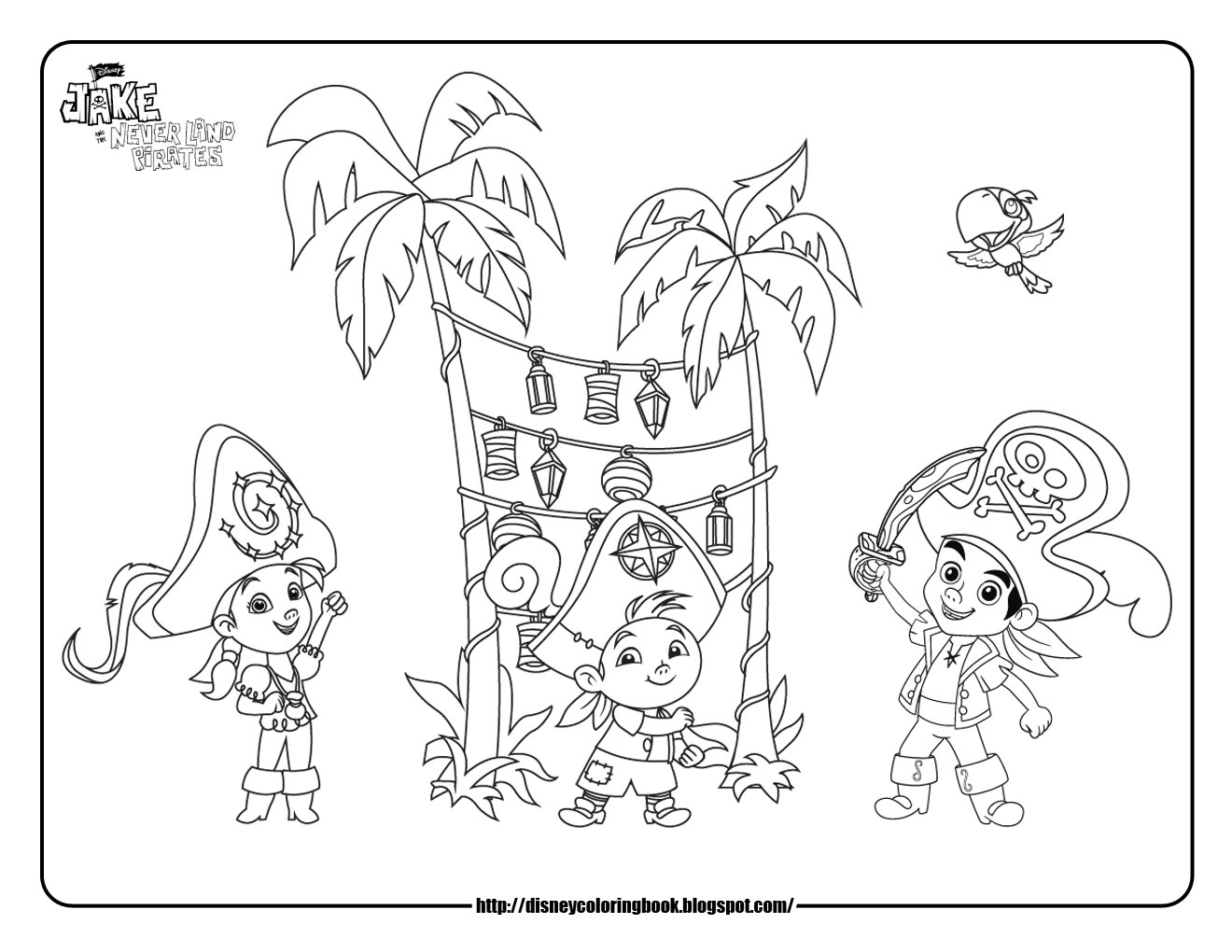 Jake And The Neverland Pirates Coloring Pages
 Learn To Coloring August 2011
