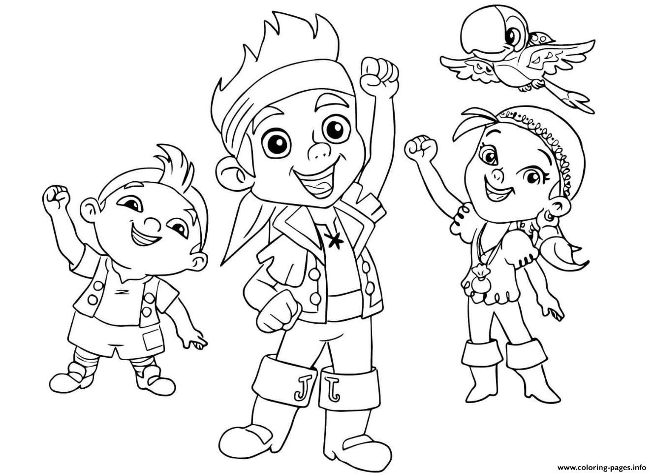 Jake And The Neverland Pirates Coloring Pages
 Jake And The Neverland Pirates Team Halloween Coloring