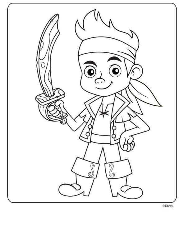 Jake And The Neverland Pirates Coloring Pages
 Kids n fun