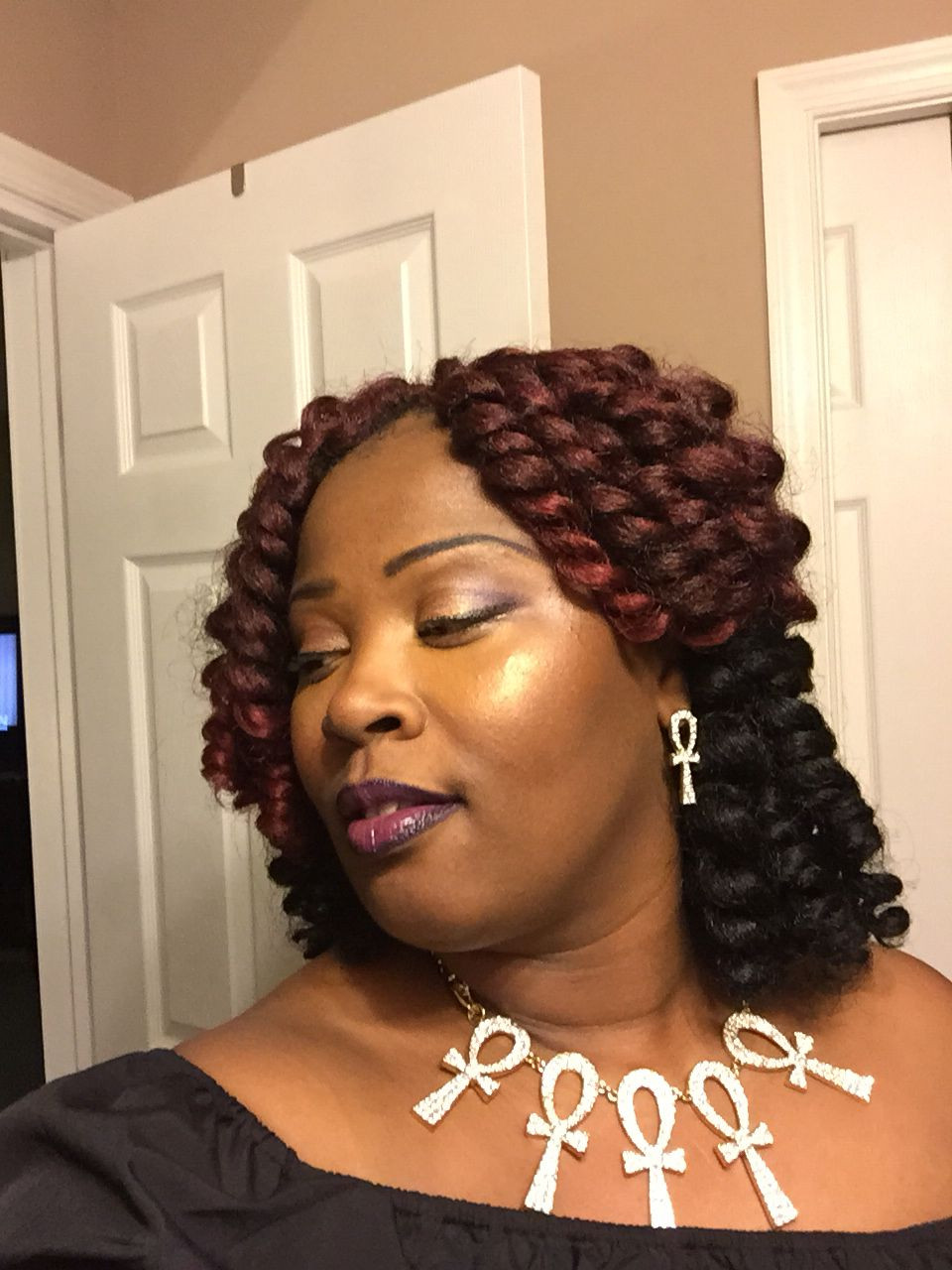 Jamaican Bounce Crochet Hairstyles
 Burgundy Jamaican Bounce Crochet Hair