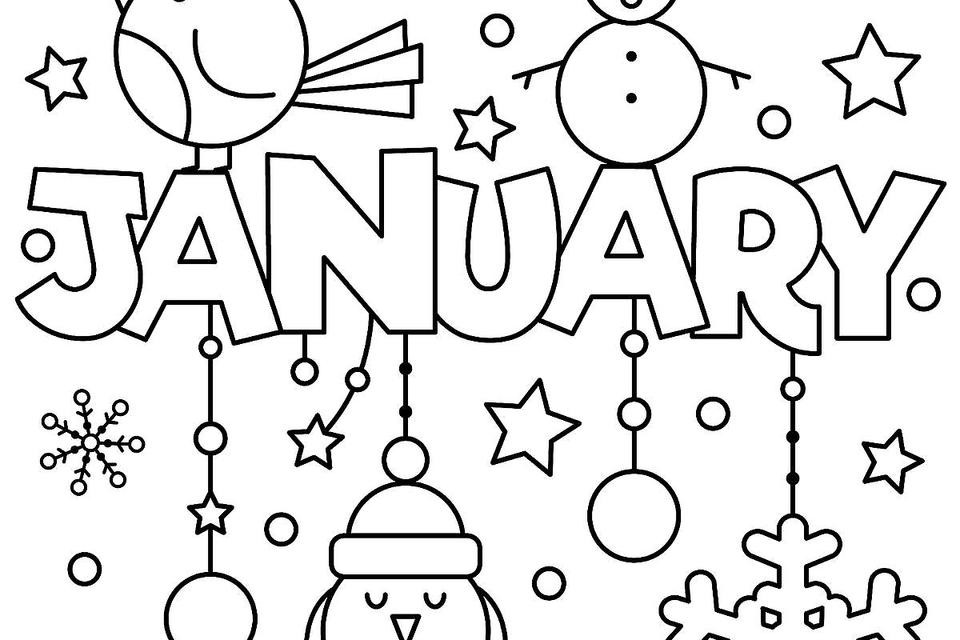 January Coloring Pages
 New Year & January Coloring Pages Printable Fun to Help